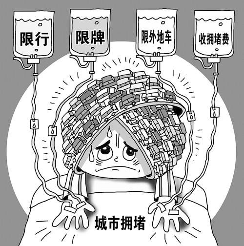 若收拥堵费 53.5%京沪有车族会减少开车